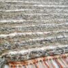 Fluffy Rug, Stormy Blue & Neutral Stripe, 37x35 - Image 4